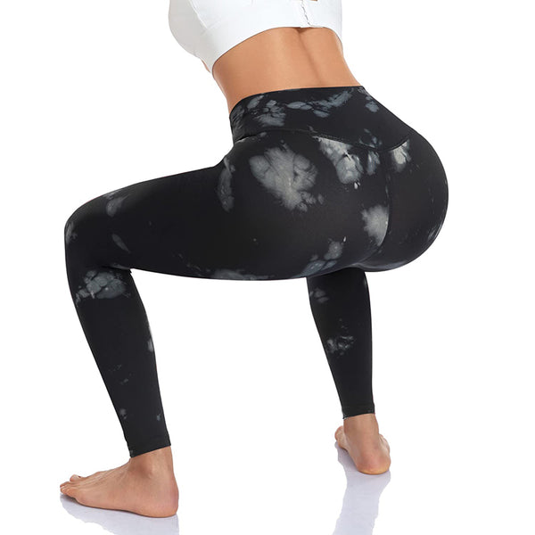 Aoliks Women Tie Dye Leggings Light Touch High Waisted Compression