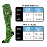 Aoliks 6 Pairs Woman Colorful Sports Compression Socks 20-30 mmHG