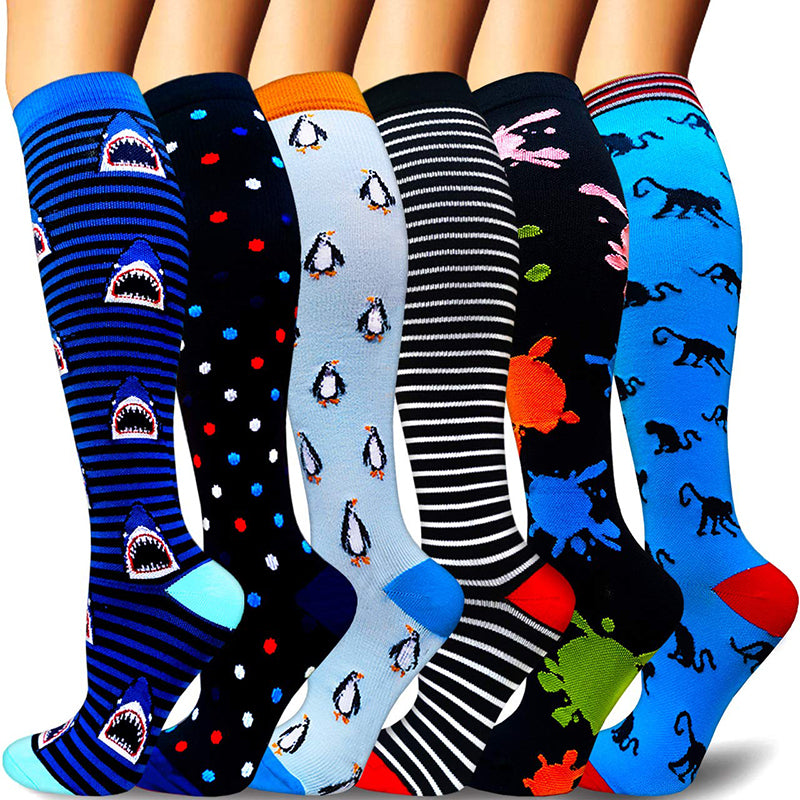 Aoliks 3 Pairs Women Zipper Compression Socks Calf Sleeves Open-Toed  Support Stockings