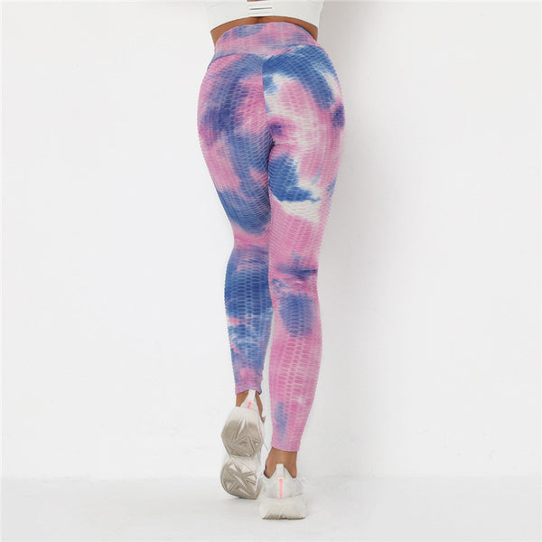 Ombre Pastel Blue Pink Leggings, Gradient Tie Dye Printed Yoga High Waist  Pants Cute Print Graphic Workout Running Gym Fun Designer Gift For -   Canada
