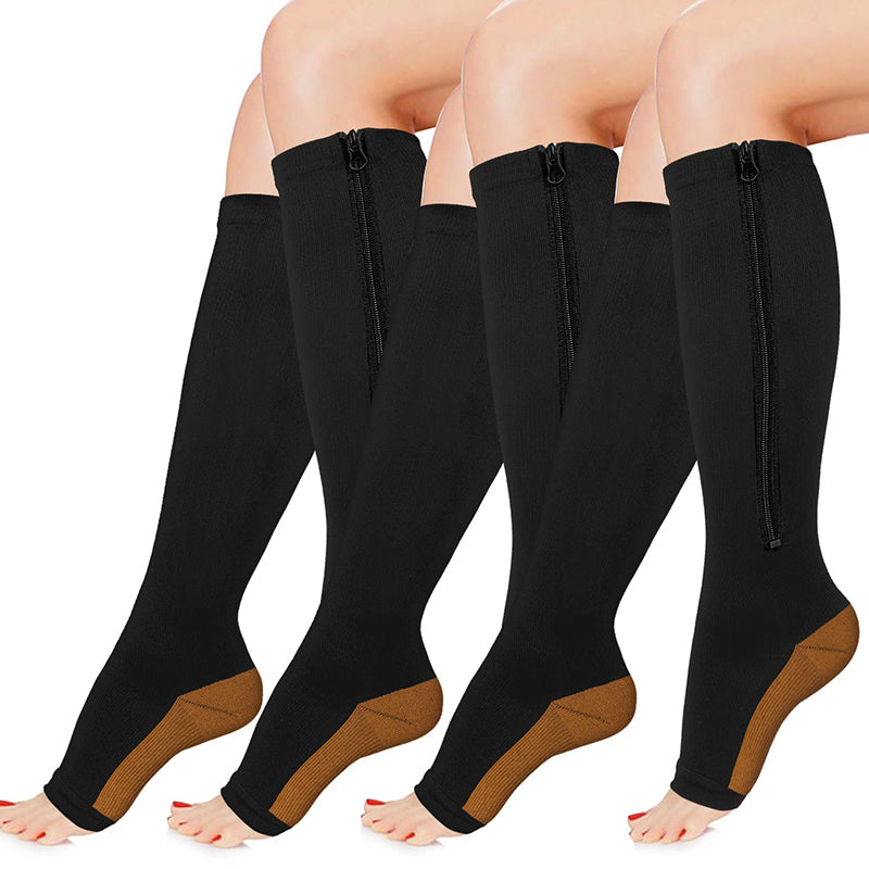  Aoliks 30-40 mmHg Medical Graduated Compression Socks for Men &  Women - 2 Pack Extra Firm Support Knee High Circulation Socks Circaid  Compression Socks : Health & Household