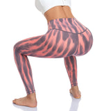 Aoliks Women Tie Dye Leggings Light Touch Compression Workout Yoga Tights Pants Pink