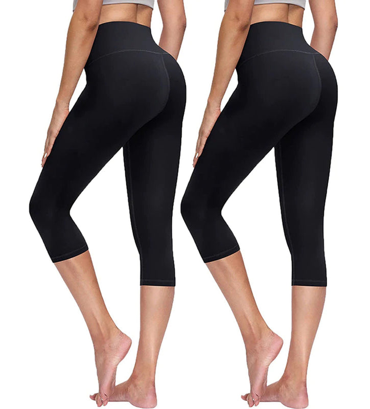 Sexy Basics 24/7 Anywear Women's 3 Pack Relaxed Flowy Capri Cropped Yoga  Lounge Pants
