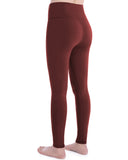 Aoliks Women's Leggings High Waisted Workout Pants Wine Red