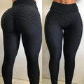 Aoliks Women Peach Booty Lifting Tiktok Leggings High Waisted Butt Yoga Pants Black