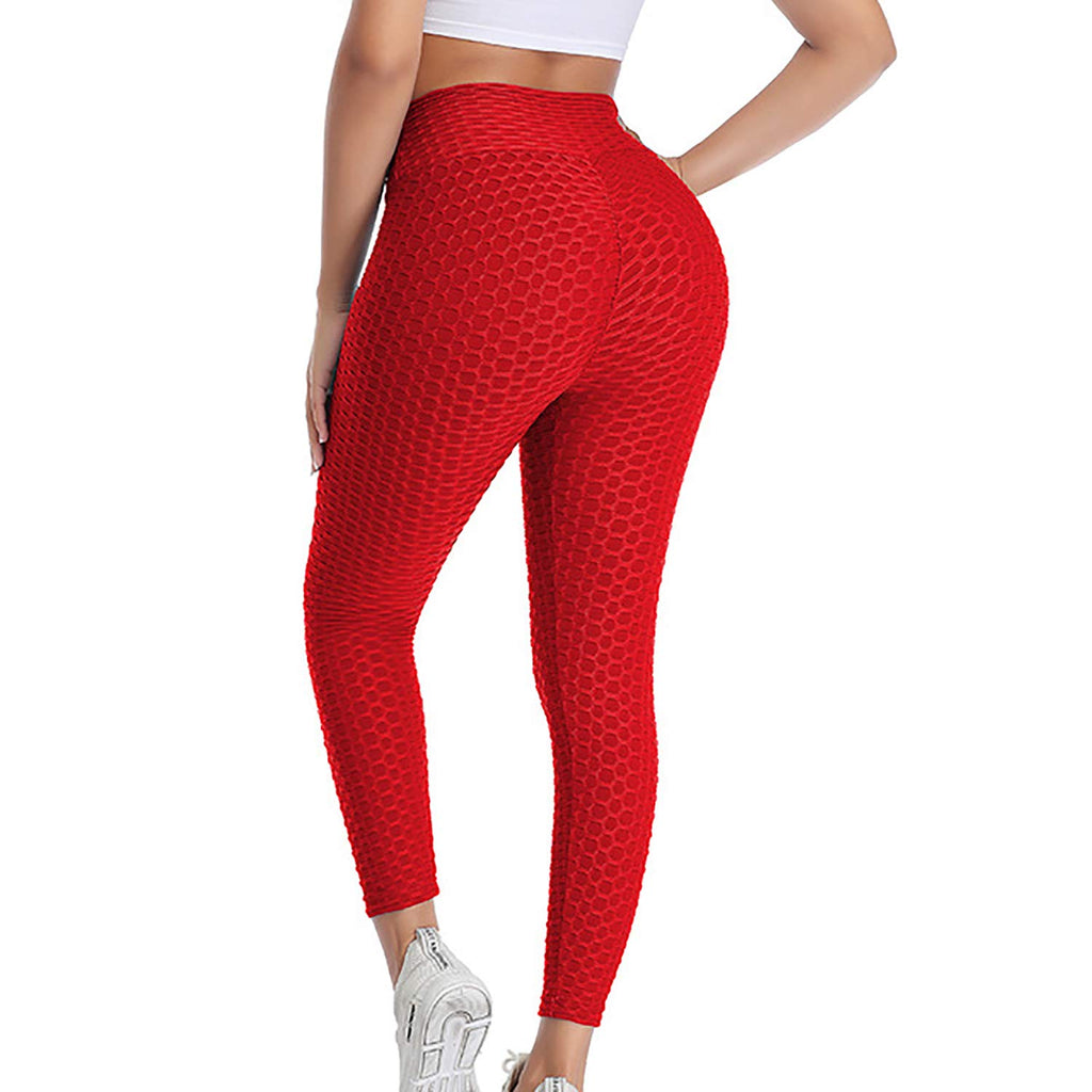 Red Core High Waisted Leggings for Women Butt Lift Yoga Pants for Women Tummy  Control Leggings – Fire Fit Designs