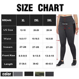 Aoliks Women Plus Size Leggings with Pockets High Waisted Yoga Pants Dark Grey