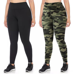 Aoliks 2 Pack Women Plus Size Leggings High Waisted Yoga Pants