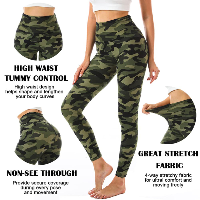 Aoliks 3 Pack Women Leggings High Waisted Tummy Control Yoga Pants