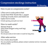 Aoliks 5 Pairs Woman Colorful Gradient Knee High Compression Socks 20-30 mmHg
