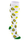 Aoliks Compression Socks Avocado Print Knee High (20-30mmHg)