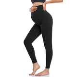 Aoliks Black Maternity Leggings Slim High Waisted Women Pregnancy Pants