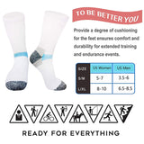 Aoliks 5 Pairs Women&Man Plantar Fasciitis Support Compression Crew Socks