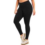 Aoliks Black Plus Size Womens Leggings High Waisted Yoga Pants